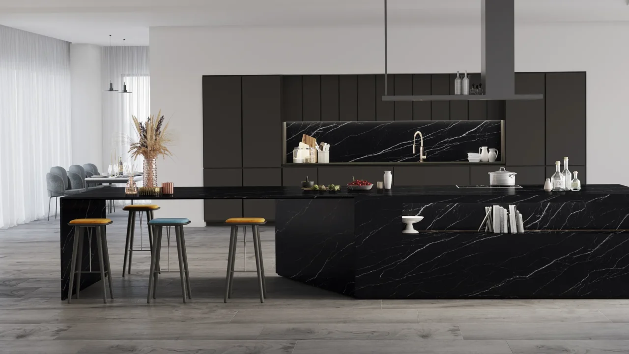 Nero Marquina Matt - אבן שיש לתצוגה | שיש ניר צבי